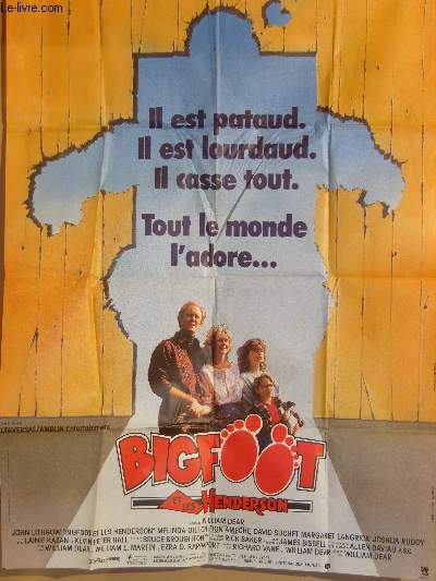 AFFICHE DE CINEMA - BIGFOOT ET LES HENDERSON