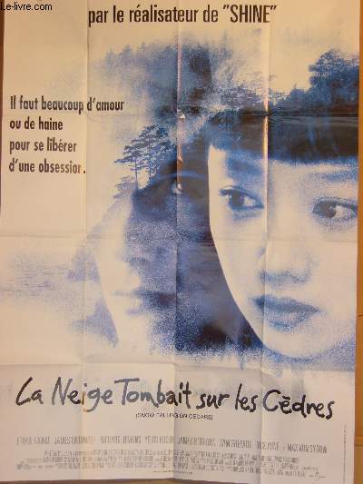AFFICHE DE CINEMA - LA NEIGE TOMBAIT SUR LES CEDRES - SNOW FALLING ON CEDARS
