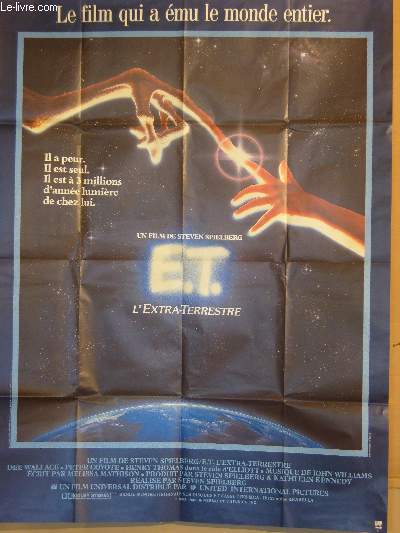 AFFICHE DE CINEMA - E. T. L'EXTRA-TERRESTRE