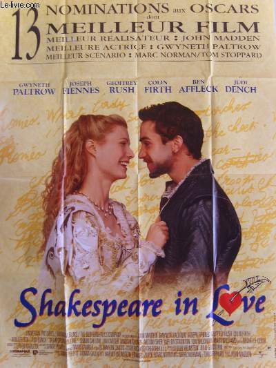 AFFICHE DE CINEMA - SHAKESPEARE IN LOVE