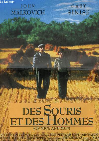 AFFICHE DE CINEMA - DES SOURIS ET DES HOMMES