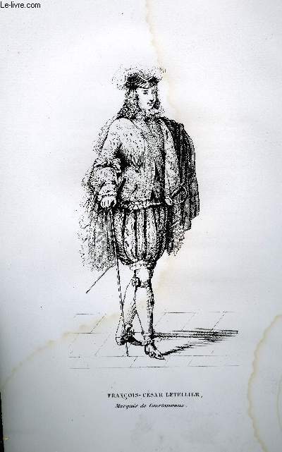 GRAVURE 19eme NOIR ET BLANC - FRANCOIS-CESAR LETELLIER