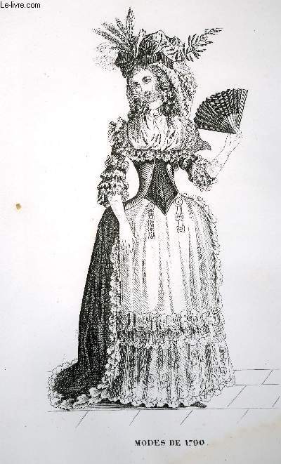 GRAVURE 19eme NOIR ET BLANC - MODES DE FEMMES