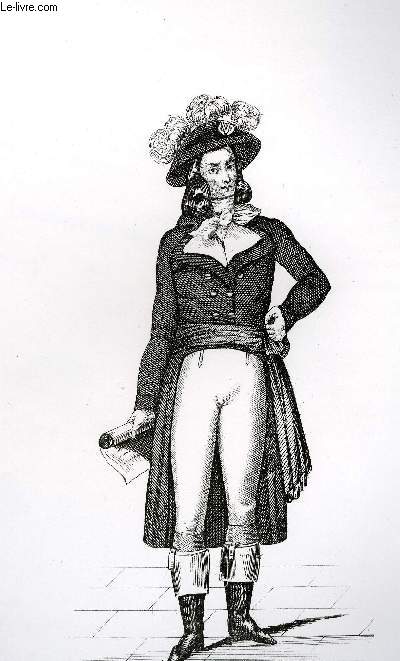 GRAVURE 19eme NOIR ET BLANC - COSTUME DE REPRESENTANT DU PEUPLE