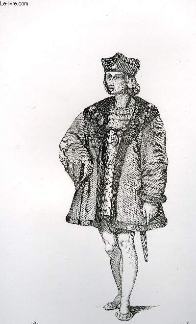 GRAVURE 19eme NOIR ET BLANC - CHARLES 8