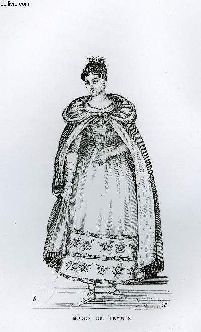 GRAVURE 19eme NOIR ET BLANC - MODES DE FEMMES