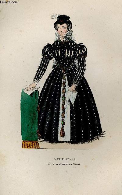 GRAVURE 19eme COULEURS - MARIE STUART