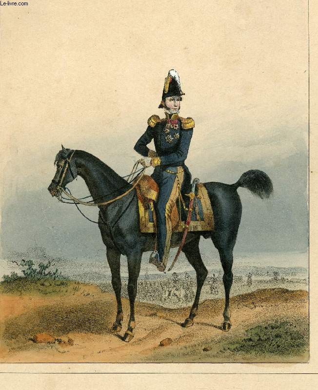 GRAVURE 19eme COULEURS - GALERIE MILITAIRE - N9 - ARMEE BELGE - N1 - LEOPOLD
