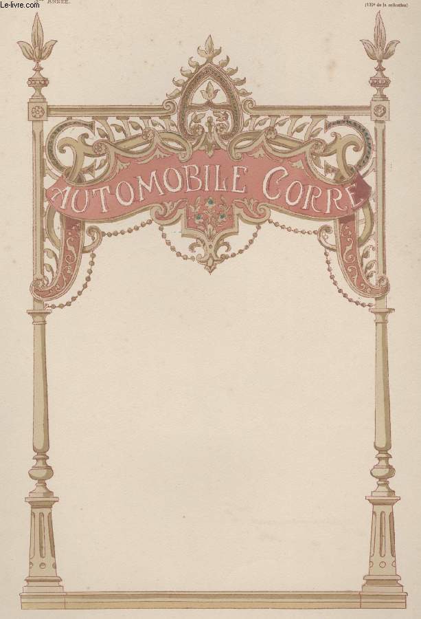 GRAVURE 19eme COULEURS- LA DECORATION ARTISTIQUE - 3 ANNEE - PLANCHE N9