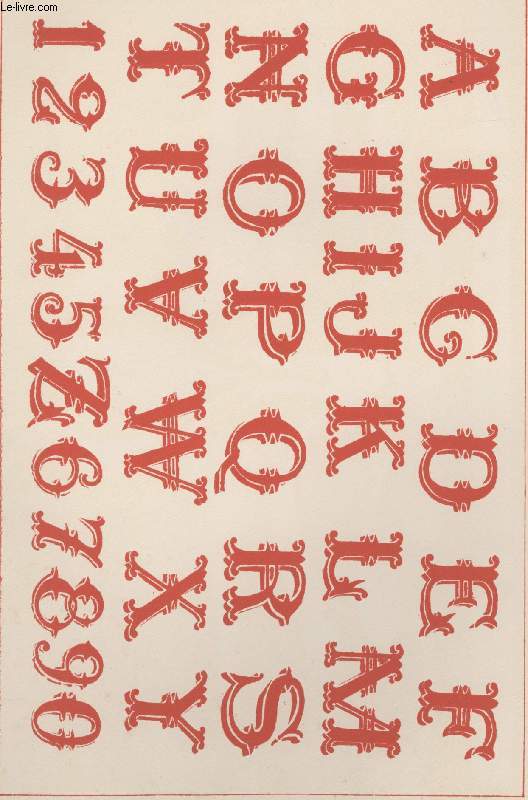 GRAVURE 19eme COULEURS -LA DECORATION ARTISTIQUE - 6 ANNEE - PLANCHE 30
