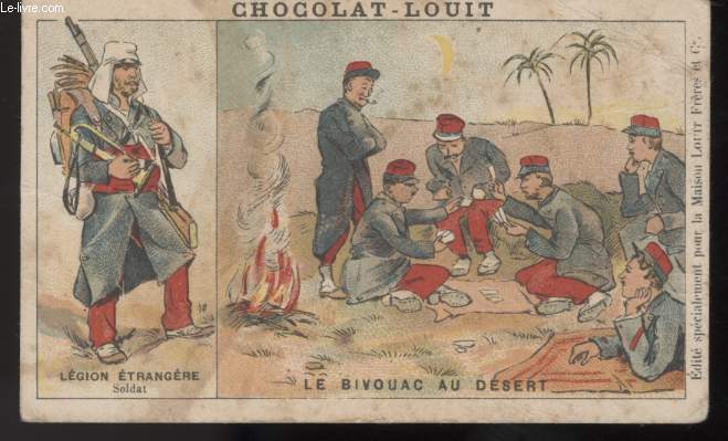 CHROMOLITHOGRAPHIE - LE BIVOUAC AU DESERT