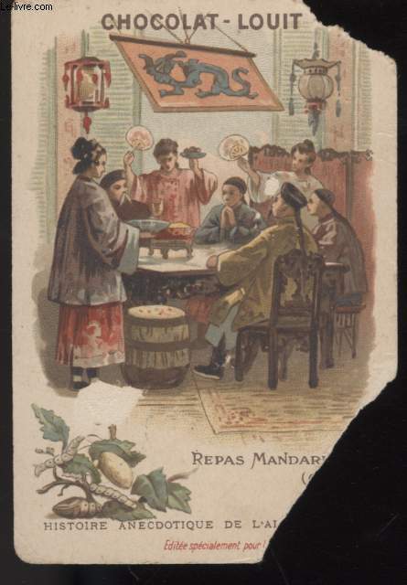 CHROMOLITHOGRAPHIE - REPAS MANDARIN