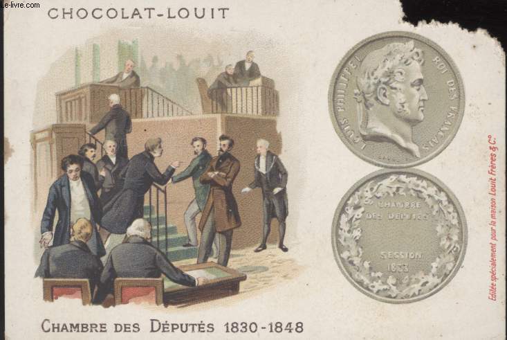 CHROMOLITHOGRAPHIE - CHAMBRE DES DEPUTES 1830 - 1848
