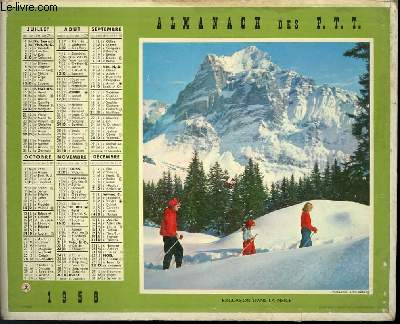 CALENDRIER - ALMANACH DES P. T. T. - PLATEAU D'ASSY