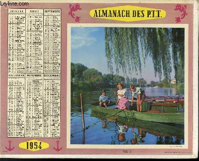 CALENDRIER - ALMANACH DES P. T. T. - PECHE