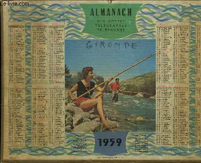 CALENDRIER - ALMANACH DES POSTES TELEGRAPHES TELEPHONES - QUI PRENDRA LE PREMIER?