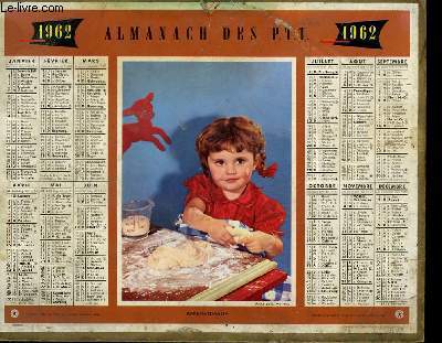 CALENDRIER - ALMANACH DES P.T.T. - APPRENTISSAGZ