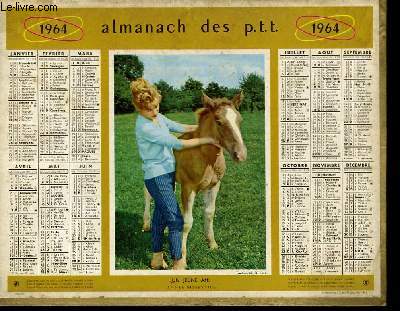 CALENDRIER - ALMANACH DES P.T.T. - UN JEUNE AMI