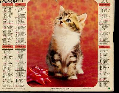 CALENDRIER - ALMANACH DES P.T.T. - CHAT - SIGNE