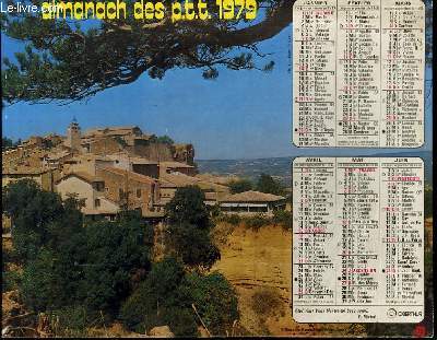 CALENDRIER - ALMANACH DES P.T.T. - VALLEE DE LA HAUTE - CLARES - VILLAGE DE ROUSSILLON