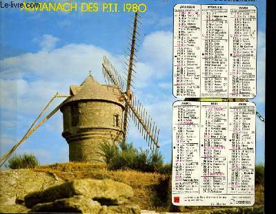 CALENDRIER - ALMANACH DES P.T.T. - LE MOULIN DU DIABLE -