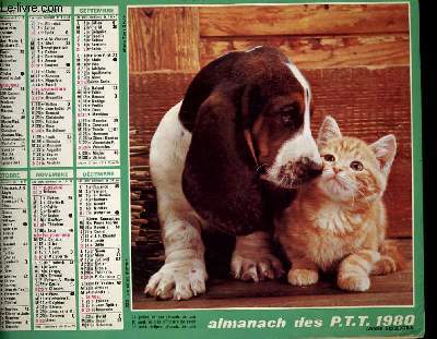 CALENDRIER - ALMANACH DES P.T.T. - LE TRIO  - ENNEMIS INTIMES