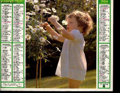 CALENDRIER - ALMANACH DES P.T.T. - PETITES FILLES