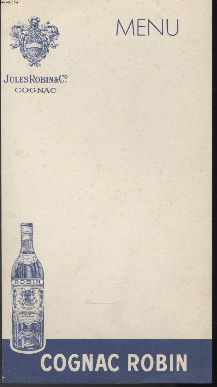 MENU - COGNAC ROBIN