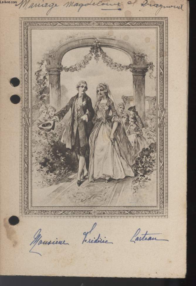 MENU - MARIAGE