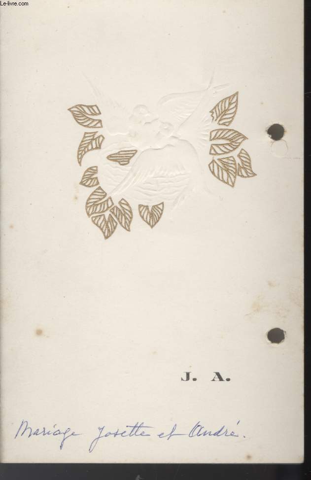 MENU - MARIAGE