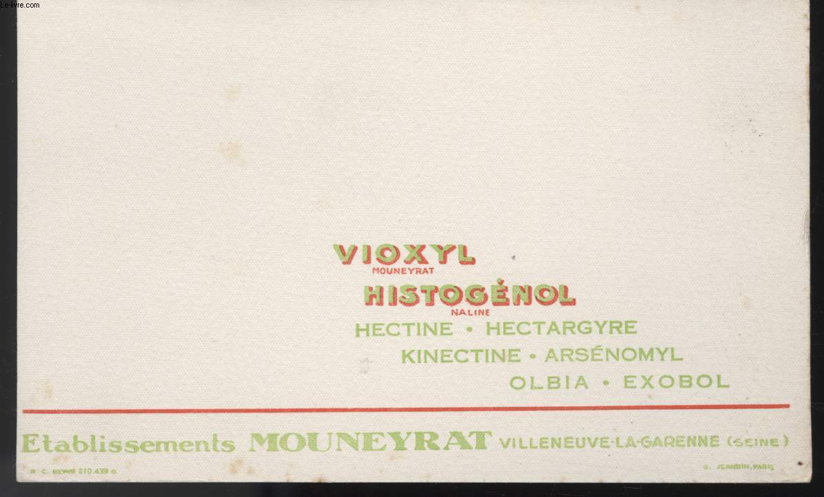 BUVARD - VIOXYL HISTOGENOL