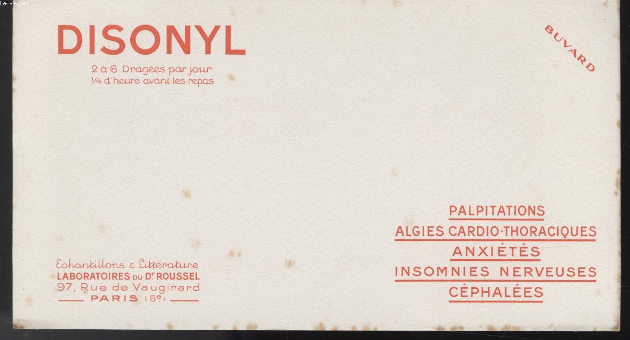 BUVARD - DISONYL