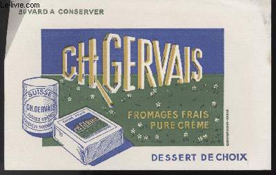 BUVARD - CH-GERVAIS - FROMAGES FRAIS PURE CREME