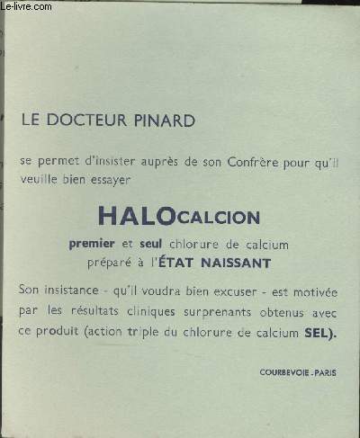BUVARD - HALOCALCION