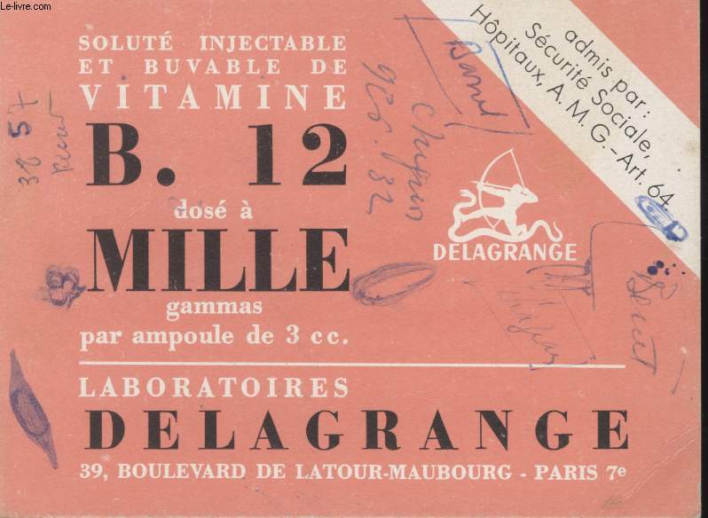 BUVARD - SOLUTE INJECTABLE ET BUVABLE DE VITAMINE B12