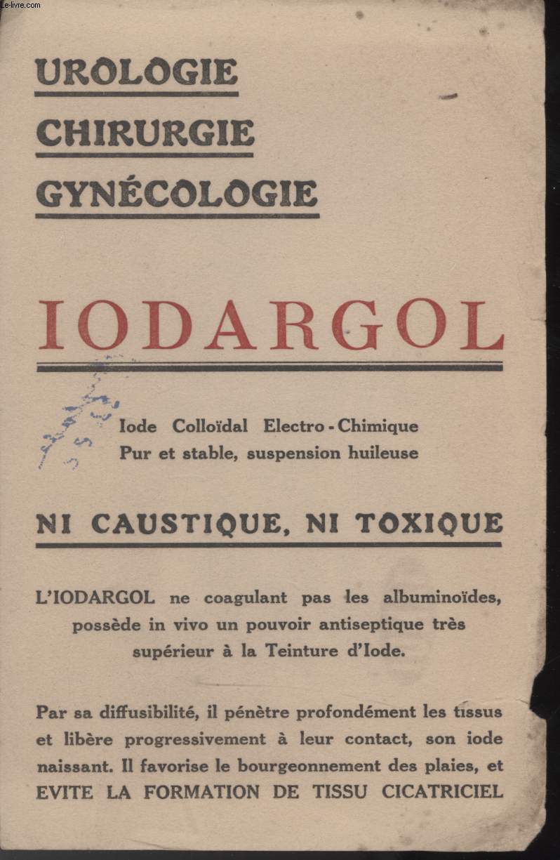 BUVARD - UROLOGIE - CHIRURGIE - GYNECOLOGIE -