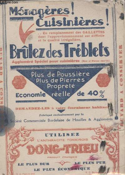 BUVARD - MENAGERES CUISINIERES! BRULEZ DES TREBLETS