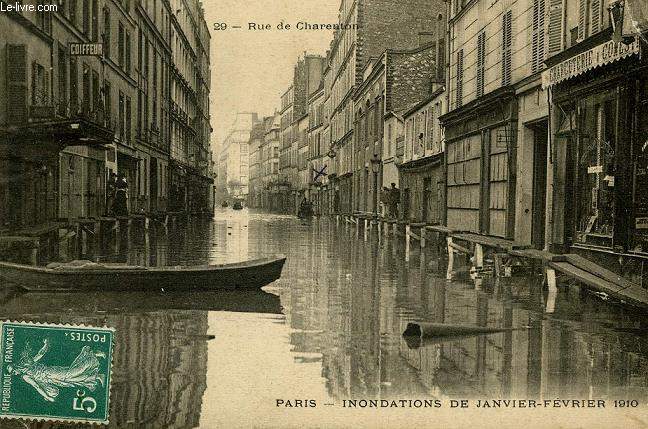 CARTE POSTALE - 29 - RUE DE CHARENTON - PARIS - INONDATION DE JANVIER-FEVRIER 1910