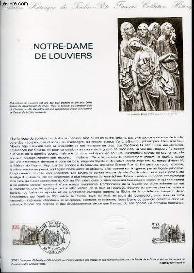 DOCUMENT PHILATELIQUE OFFICIEL N37-81 - NOTRE-DAME DE LOUVIERS (N2161 YVERT ET TELLIER)