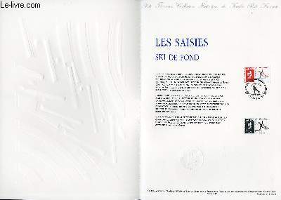 DOCUMENT PHILATELIQUE OFFICIEL N09-91 - JEUX OLYMPIQUES - LES SAISIES - SKI DE FOND (N2678 YVERT ET TELLIER)