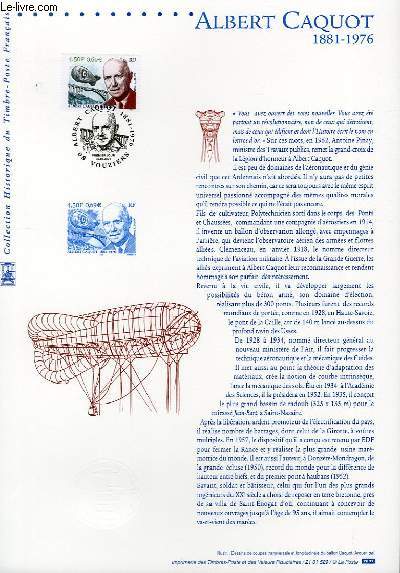 DOCUMENT PHILATELIQUE OFFICIEL - ALBERT CAQUOT 1881-1976 (N3403 YVERT ET TELLIER)