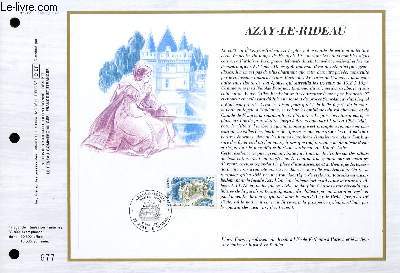 FEUILLET ARTISTIQUE PHILATELIQUE - CEF - N 862 - AZAY LE RIDEAU