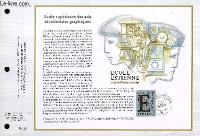 FEUILLET ARTISTIQUE PHILATELIQUE - CEF - N 937 - ECOLE SUPERIEURE DES ARTS ET INSDUSTRIES GRAPHIQUES