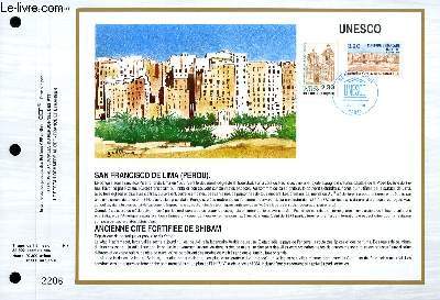 FEUILLET ARTISTIQUE PHILATELIQUE - CEF - N 986 - UNESCO