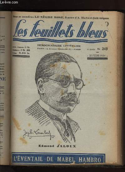 L'eventail de Mabel Hambro suivi de Le naigre rose par THIBAUT