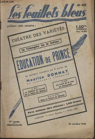 Education de prince suivi de Pour Don Carlos par PIERRE BENOIT.
