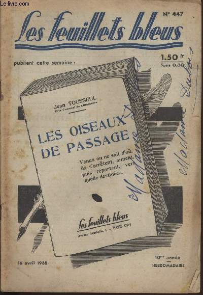 Les oiseaux de passage suivi de La valle du silence par J.O. CURWOOD.