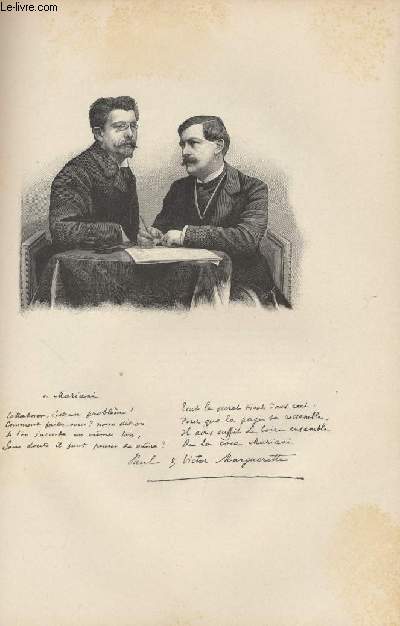 FIGURES CONTEMPORAINES tires de l'Album Mariani. PAUL ET VICTOR MARGUERITTE