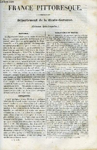 FRANCE PITTORESQUE TOME 2 - LIVRAISON N6 - DEPARTEMENT DE LA HAUTE-GARONNE