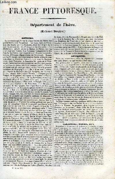 FRANCE PITTORESQUE TOME 2 - LIVRAISON N14 - DEPARTEMENT DE L'ISERE